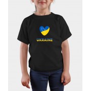 Футболка для дівчинки в чорному кольорі «Батьківщина»